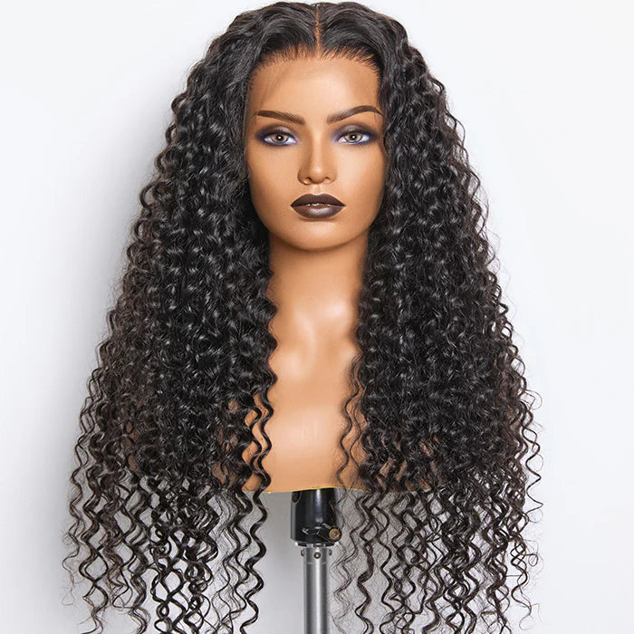 HD Deep Curly Lace Frontal Wig 26 / 13X4 / 1800%